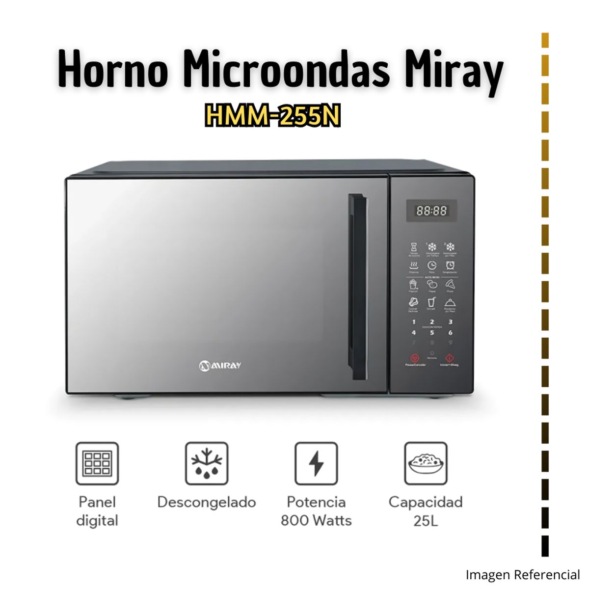 MIRAY - Horno Microondas Miray - HMM-255N