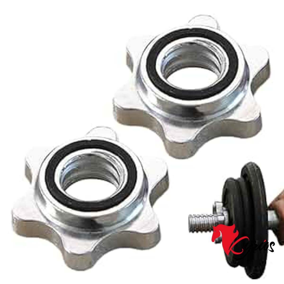 NO LOGO - PAR DE TUERCAS PARA BARRAS O MANCUERNAS REGULABLES