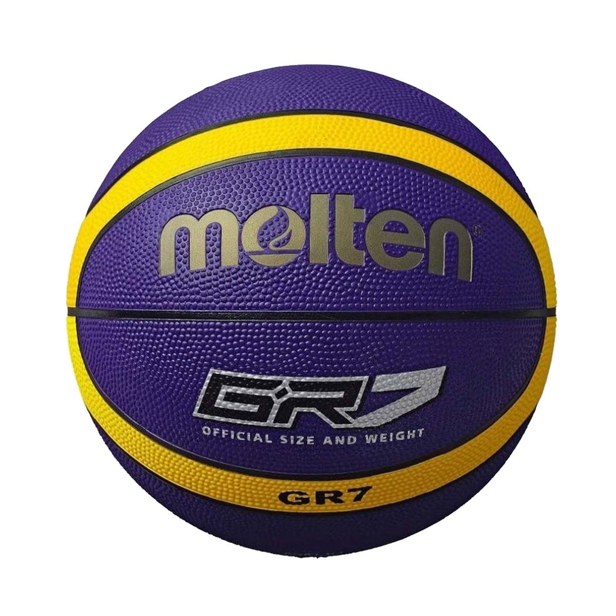 MOLTEN - Pelota Para Basket Molten Bgr7 Goma MoradoAmarillo