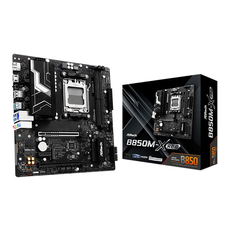 ASROCK - AsRock B850M-X R20 Micro ATX Placa Base DDR5 Rendimiento Óptimo pa