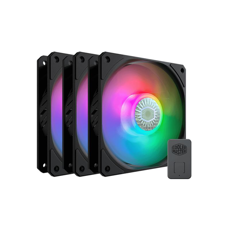 COOLER MASTER - Ventilador Cooler Master SickleFlow 120 ARGB - Pack 3 en 1 Blanco I
