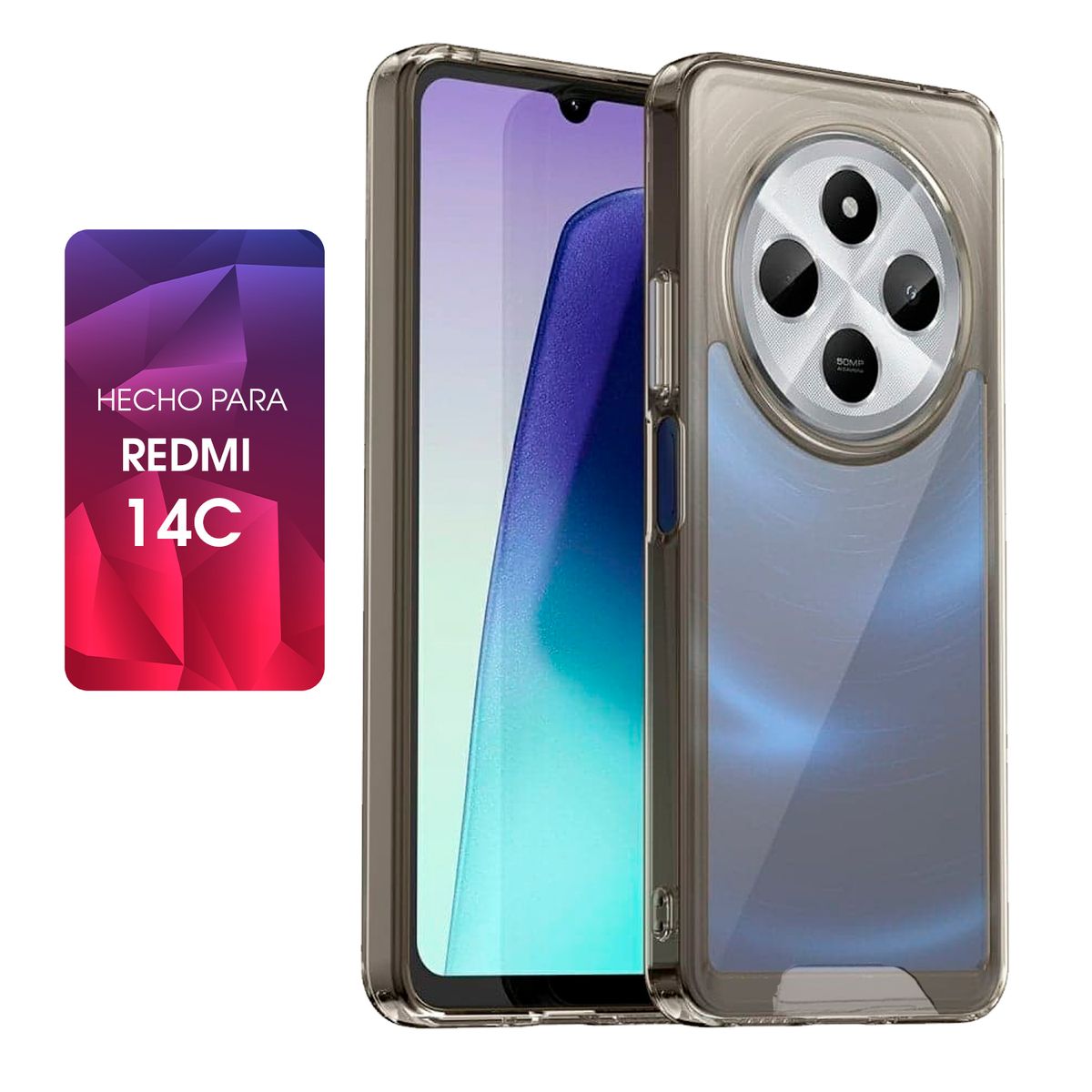 SPACE - Case Space Para Redmi 14C Transparente