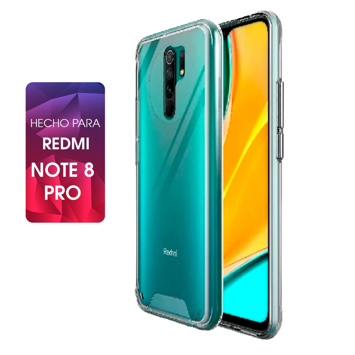 SPACE - Case Space Para Redmi Note 8 Pro Transparente