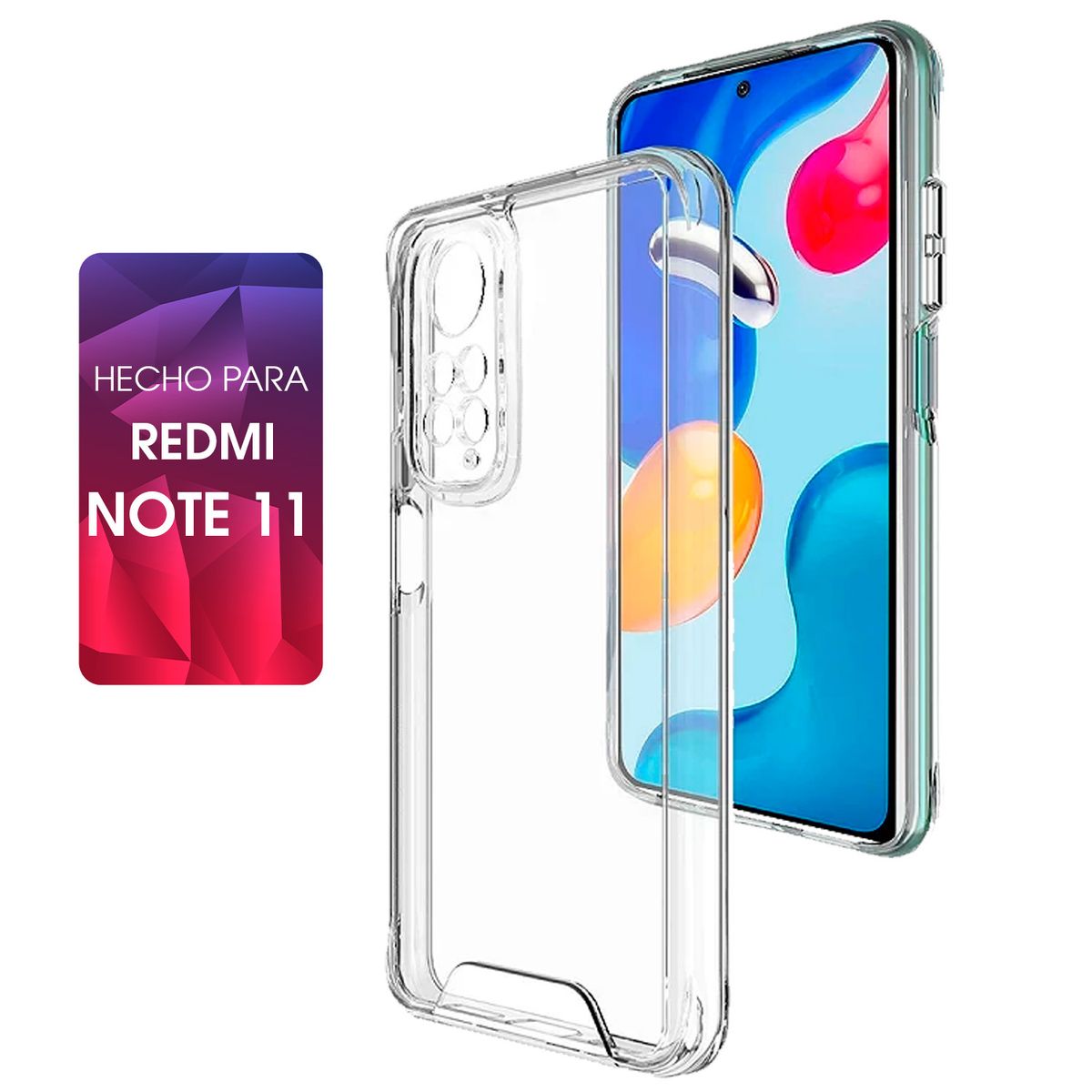 SPACE - Case Space Para Redmi Note 11 Transparente