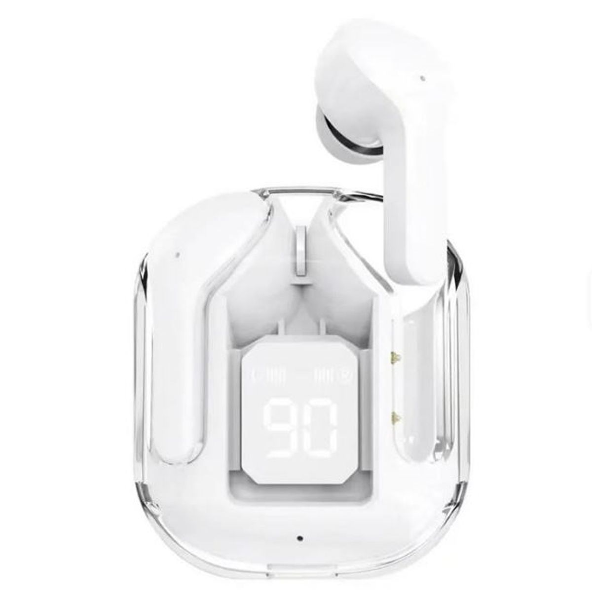 GENERICO - AUDIFONOS BLUETOOH COLOR BLANCO CON DISPLAY LED