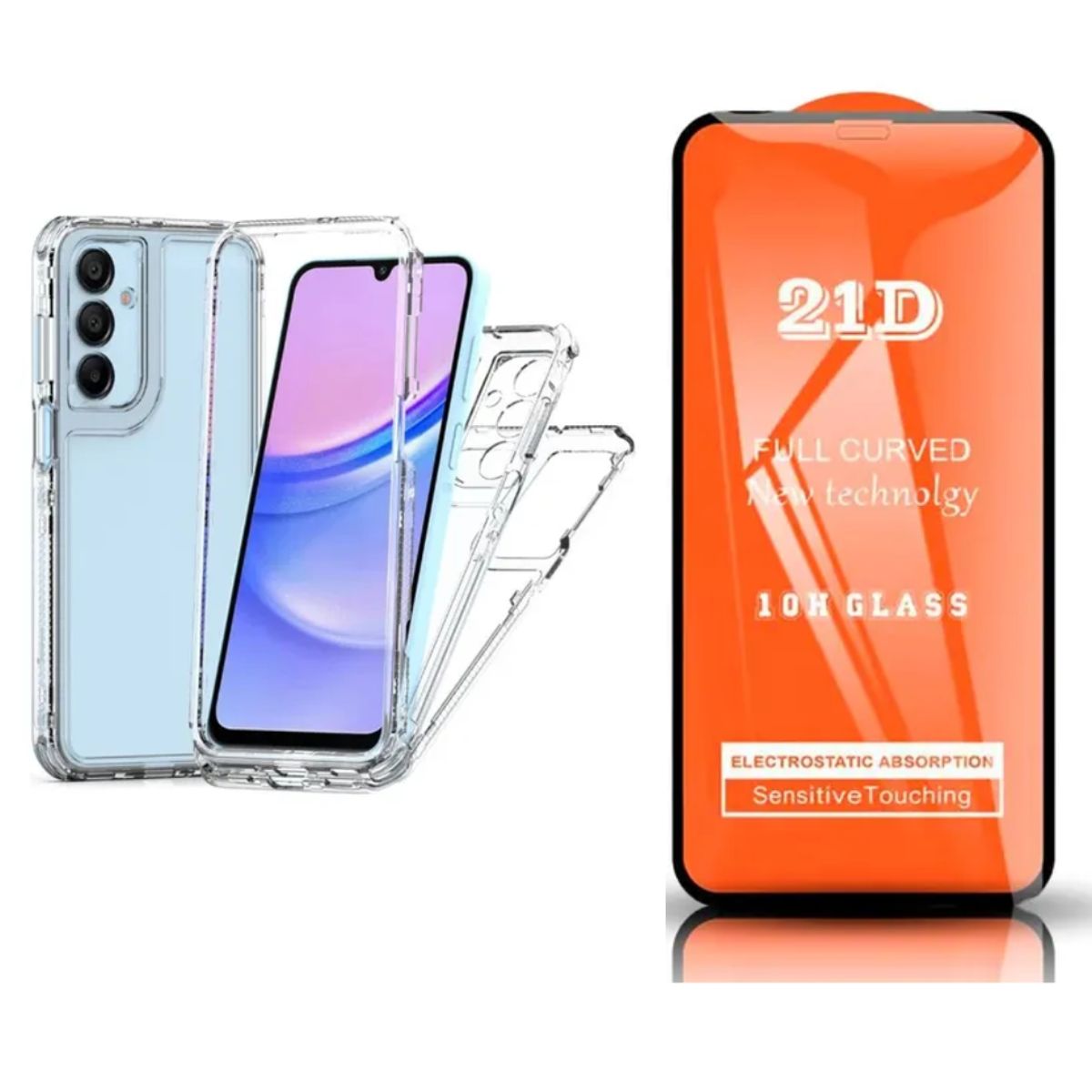 CASE - CASE 360 TRANSPARENTE A56 SAMSUNG + MICA VIDRIO
