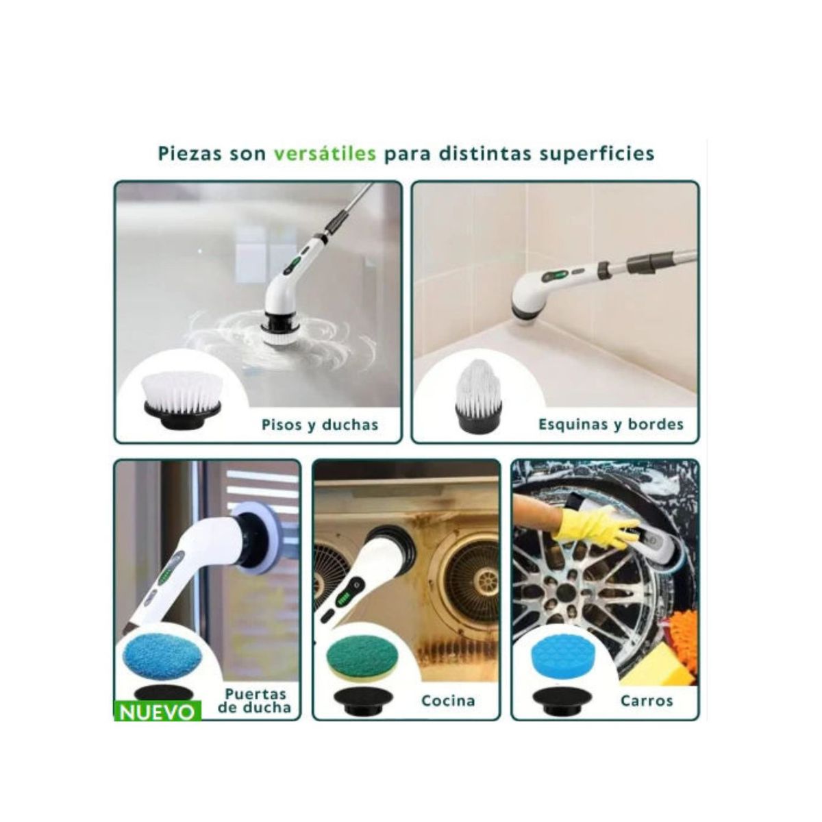 ROSH - Cepillo De Limpieza Electrico 9 en 1