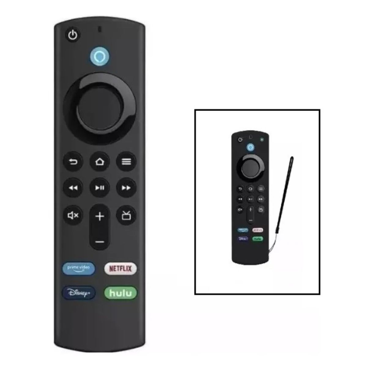 GENERICO - Control remoto generico para fire tv stick lite 4k max y funda negra