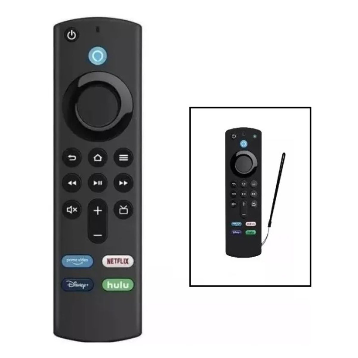 GENERICO - Control remoto generico para fire tv stick lite 4k max y funda negra
