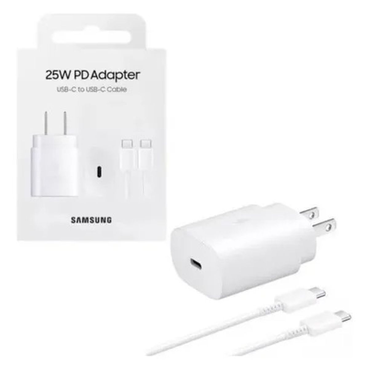 SAMSUNG - CARGADOR COMPATIBLE PARA SAMSUNG DE 25W BLANCO
