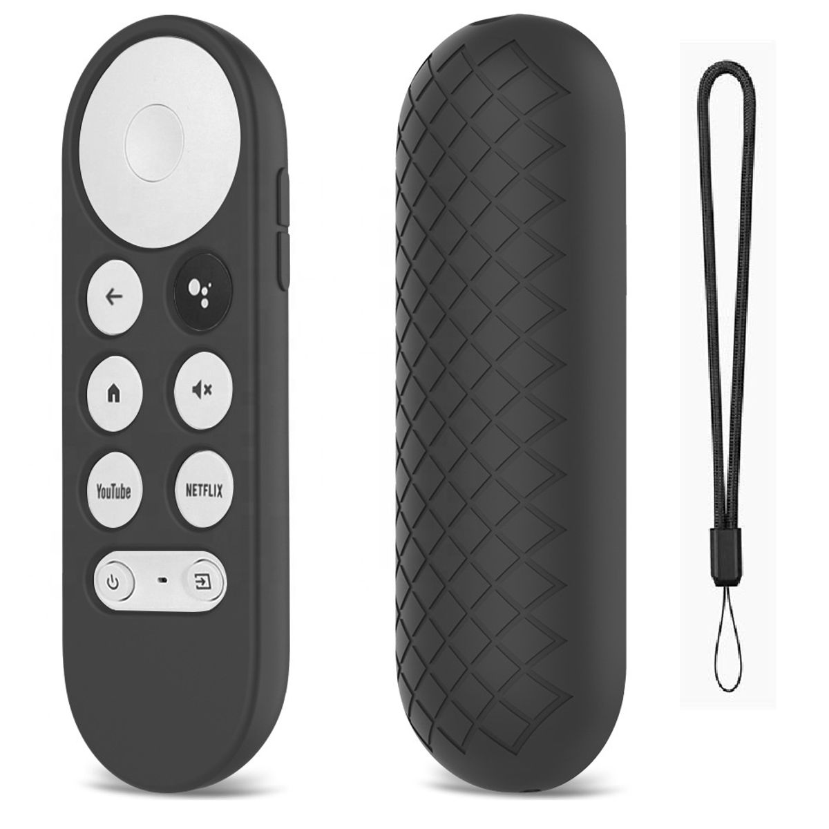 GENERICO - funda case generico para control remoto google tv negro