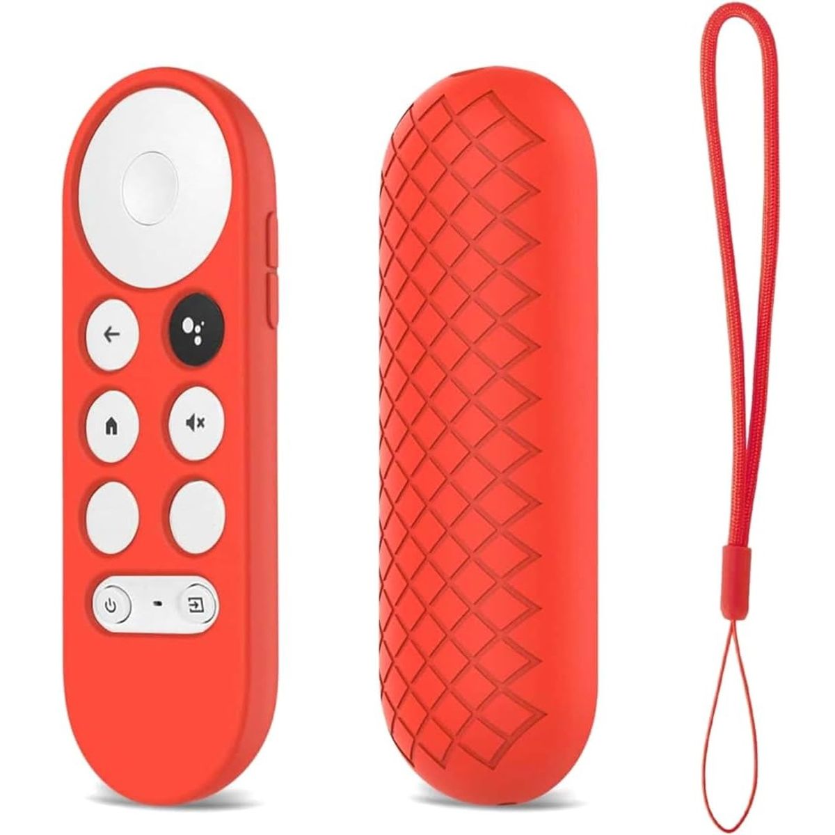GENERICO - funda case generico para control remoto google tv rojo