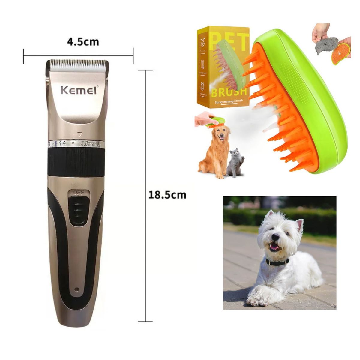 KEMEI - KEMEI Cortador de Pelo Para Mascota➕GRATIS 1 Quita Pelusa