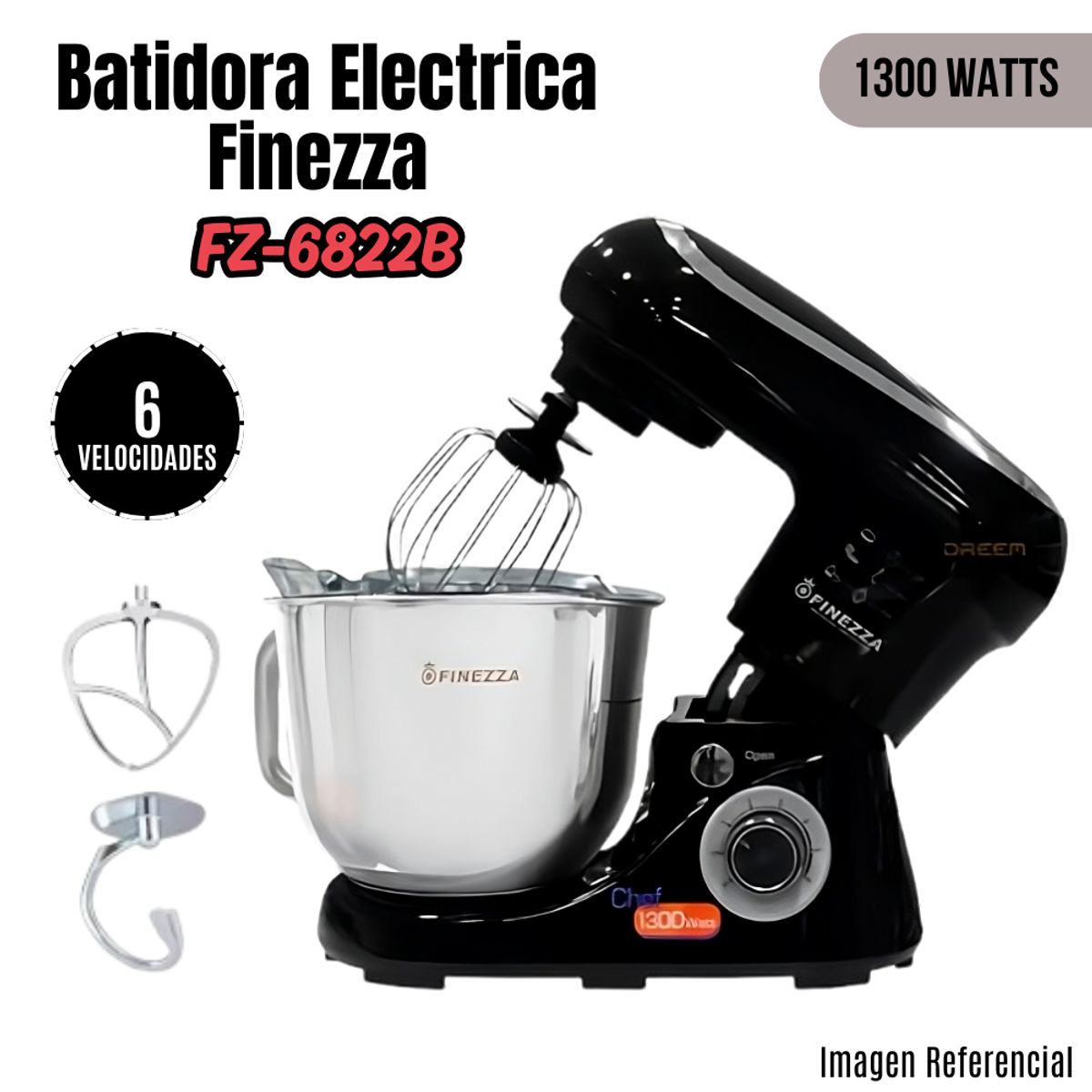 FINEZZA - Batidora Eléctrica Finezza FZ-6822B
