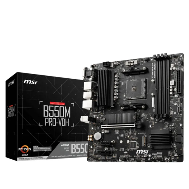 MSI - PLACA MADRE MSI B550M PRO-VDH AM4 SOCKET