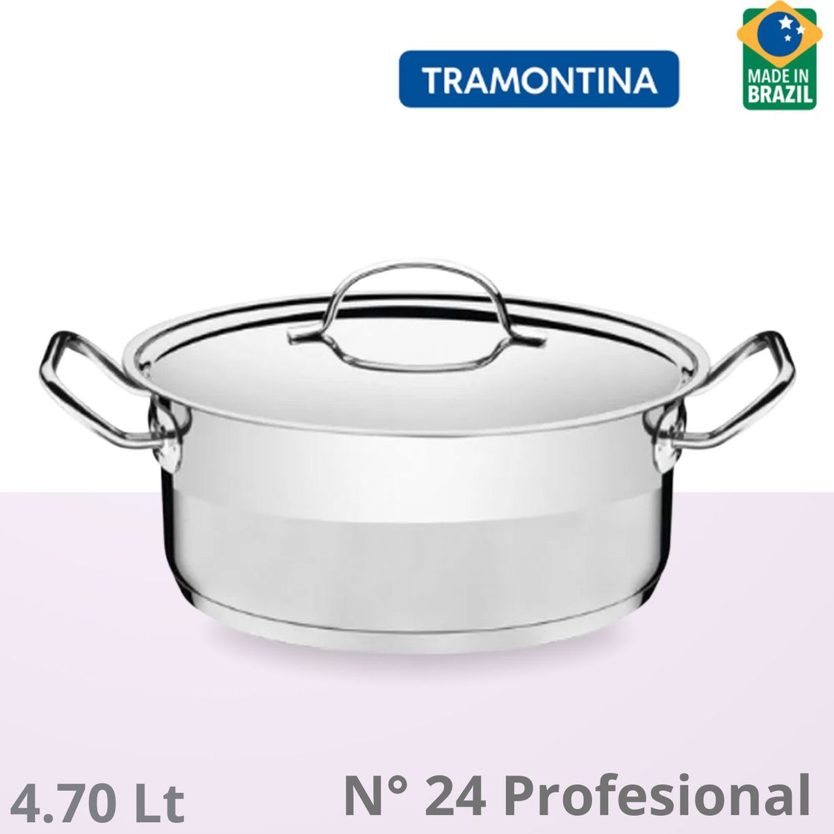 TRAMONTINA - Olla Baja N° 24 Profesional - Tramontina.