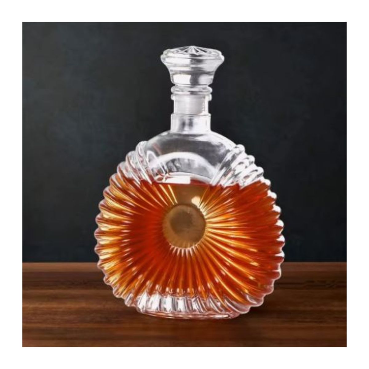 GENERICO - Whisquera Licorera Vidrio Labrado 750 ml