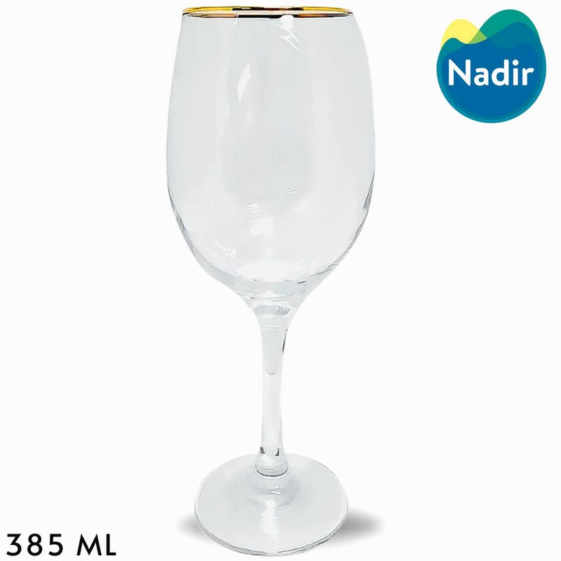 NADIR - Copa Barone Vino 13 Oz Filo Oro-Nadir