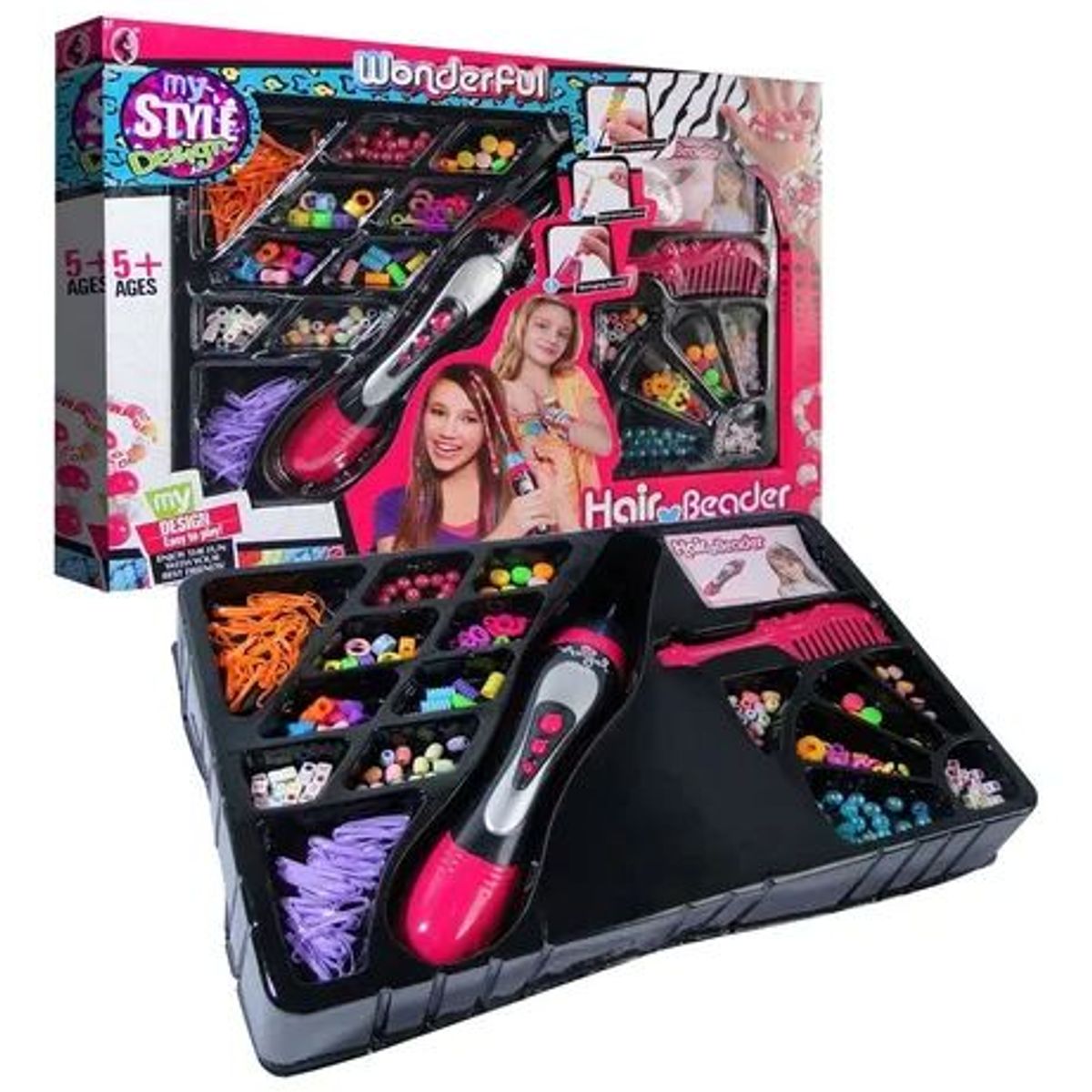 GENERICO - Set De Cuentas Para Cabello 2 en 1