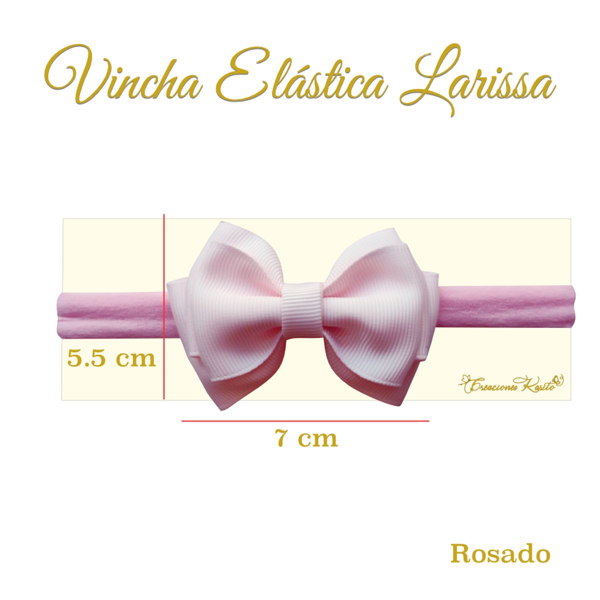 GENERICO - Vincha para bebé modelo Larissa