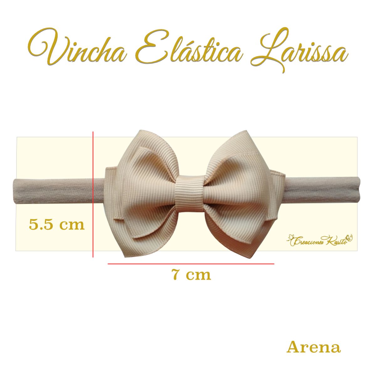 GENERICO - Vincha para bebé modelo Larissa