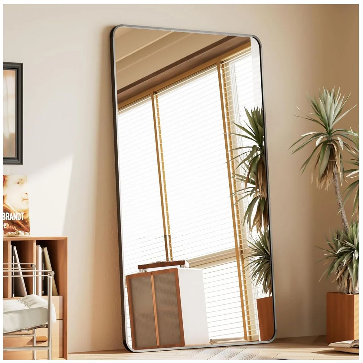 GENERICO - Espejo decorativo rectangular boleado 180x80 cm