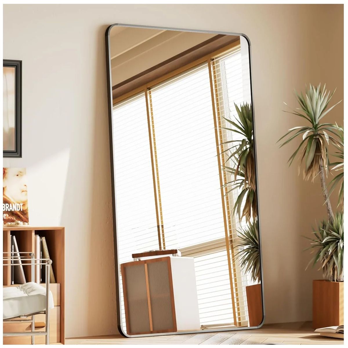 GENERICO - Espejo decorativo rectangular boleado 180x80 cm