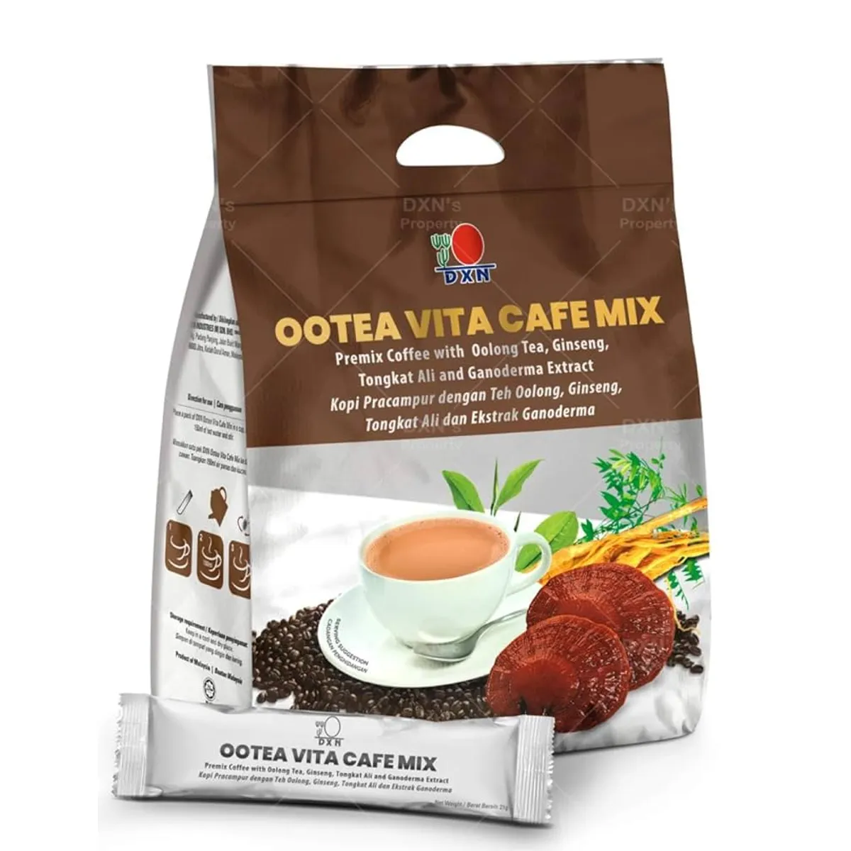 DXN - Dxn Vita café Mix - Mezcla de Ganoderma, Ginseng, TongKat Ali y Te Oolong