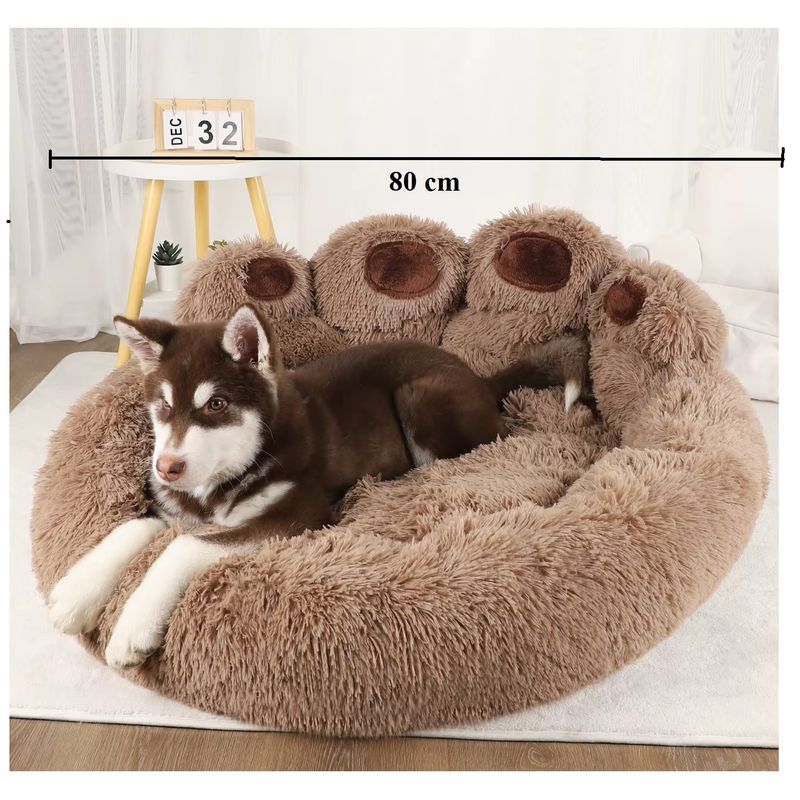 GENERICO - Cama para perros sofá para gatos mascotas forma pata de oso