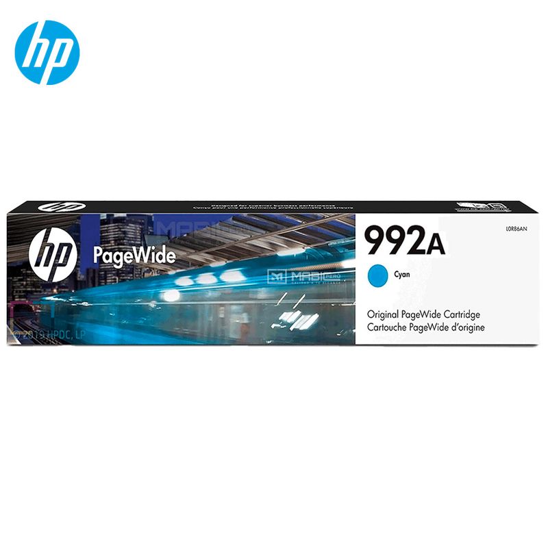 HP - Cartucho de Tinta HP 992A Cian M0J75AL PageWide 772dw 777z 750dw Original