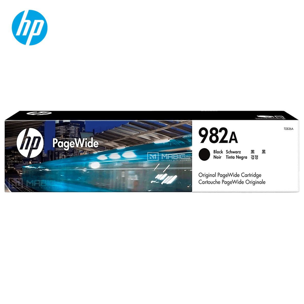 HP - Cartucho de Tinta HP 982A Negro T0B26A PageWide 765dn 780 785 Original