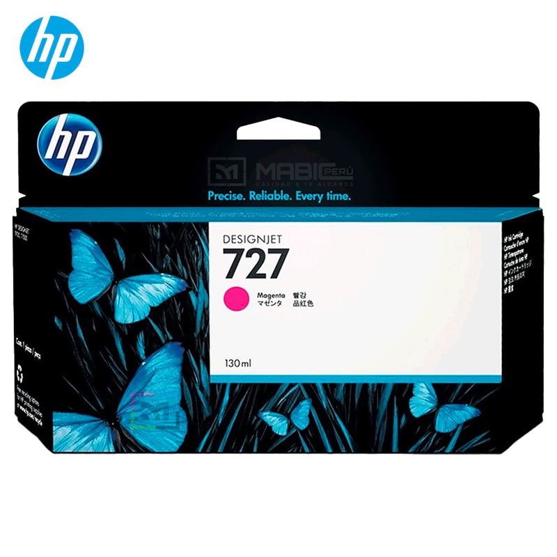 HP - Cartucho de Tinta HP 727 Magenta B3P20A DesignJet T2500 T930 Original - 130ml
