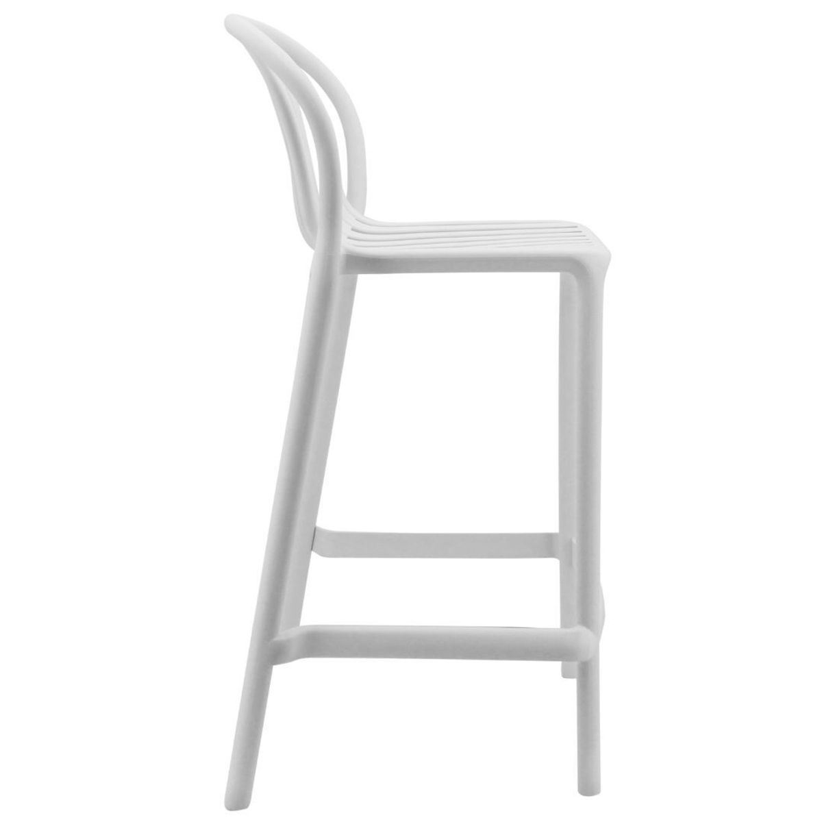 GENERICO - Silla bar Blanco moderno 75 cm alt