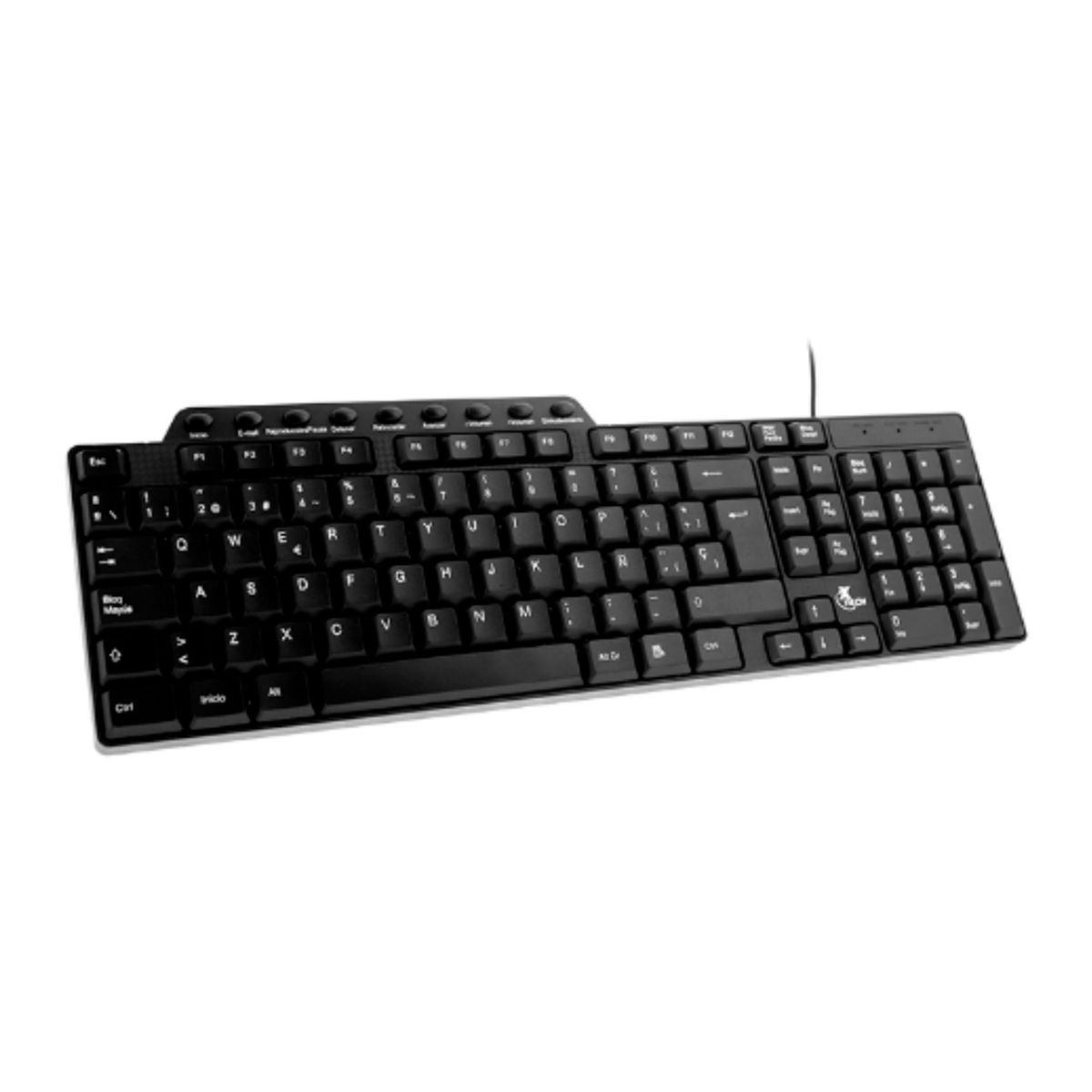 XTECH - Xtech Teclado multimedia en español conexion usb  negro pn XTK-160S