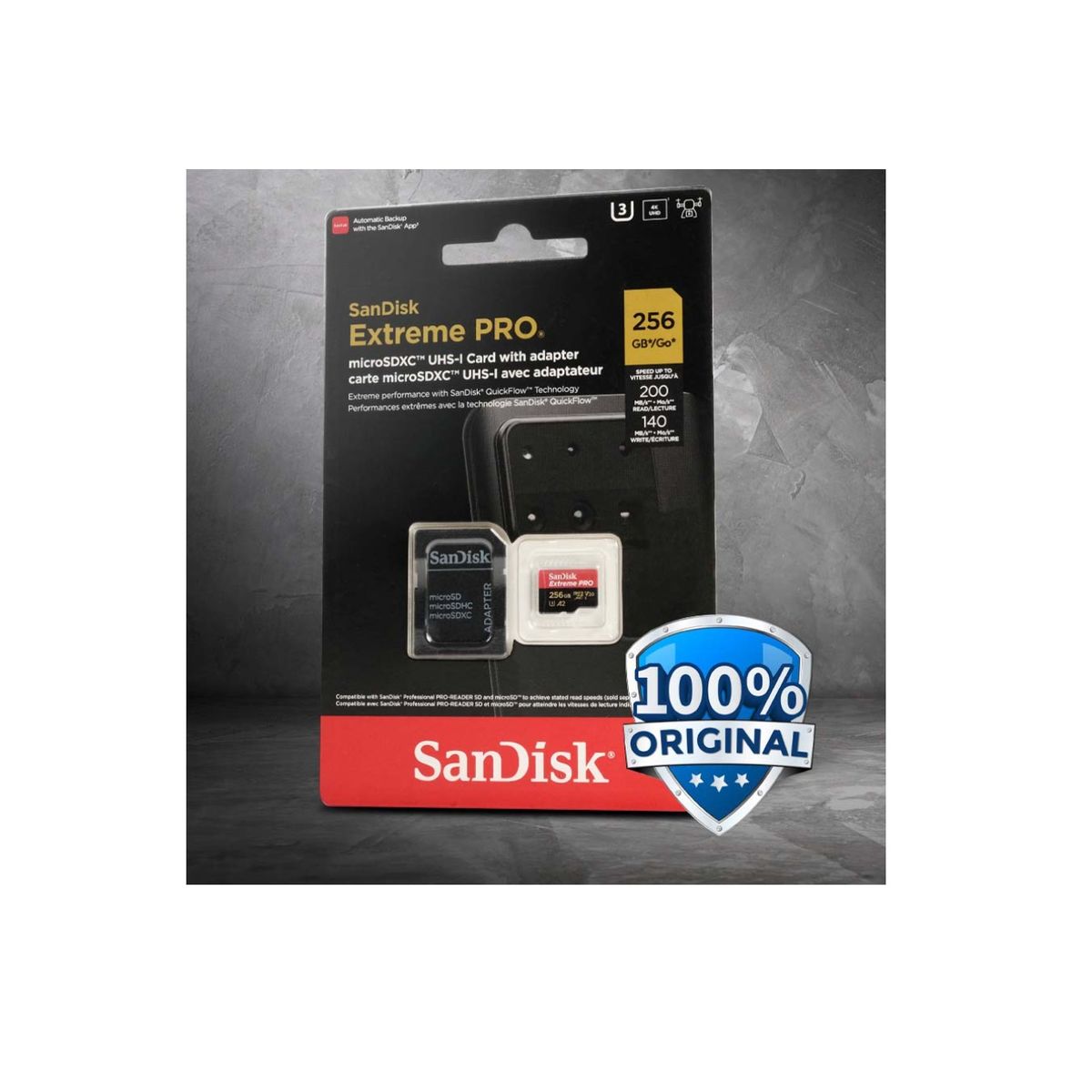 SANDISK - Memoria Micro SD Extreme PRO A2 256GB 200Mbps Sandisk Gopro