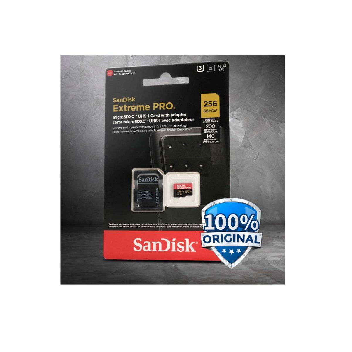 SANDISK - Memoria Micro SD Extreme PRO A2 256GB 200Mbps Sandisk Gopro