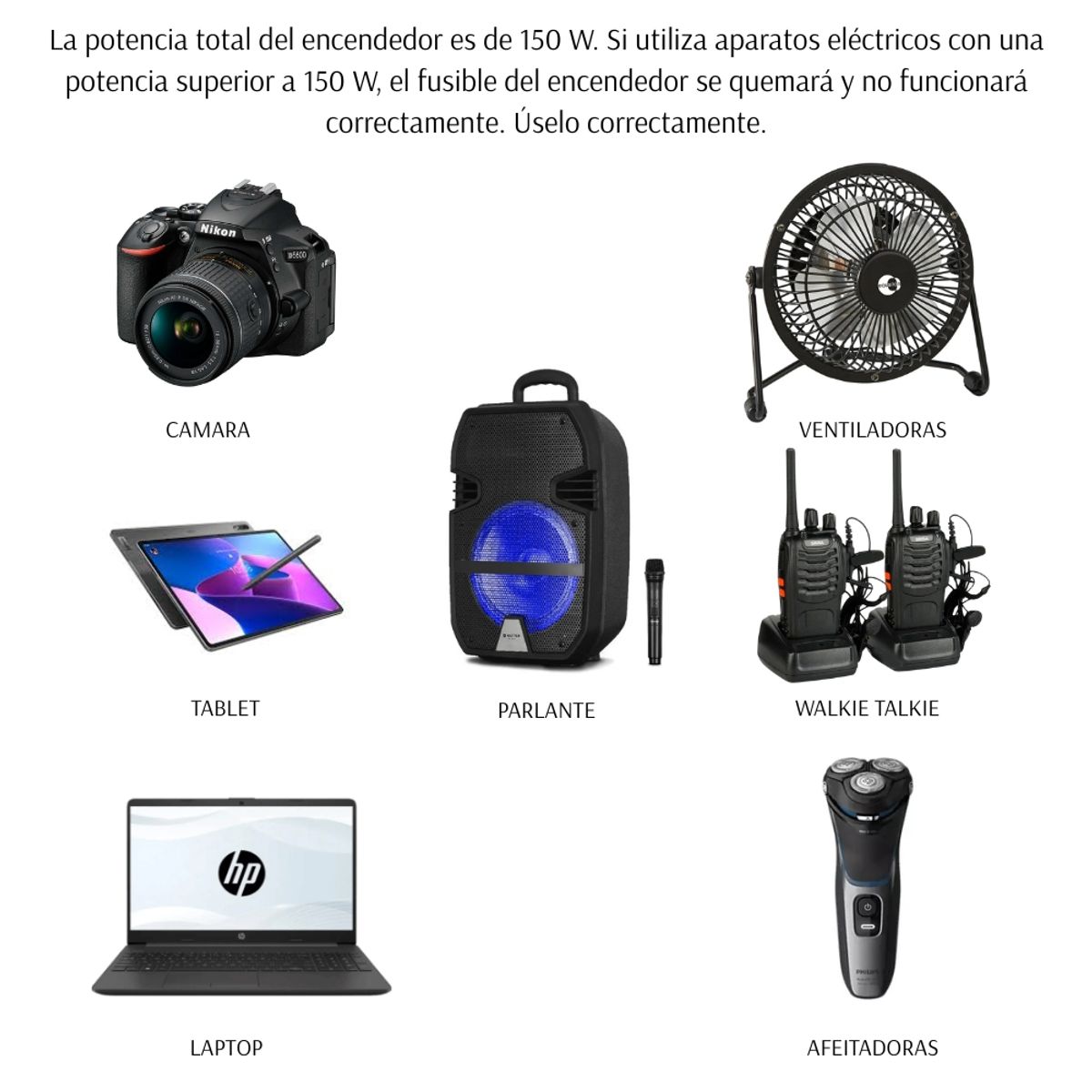 GENERICO - Inversor Convertidor de corriente 12V/24V a 220 V 150W