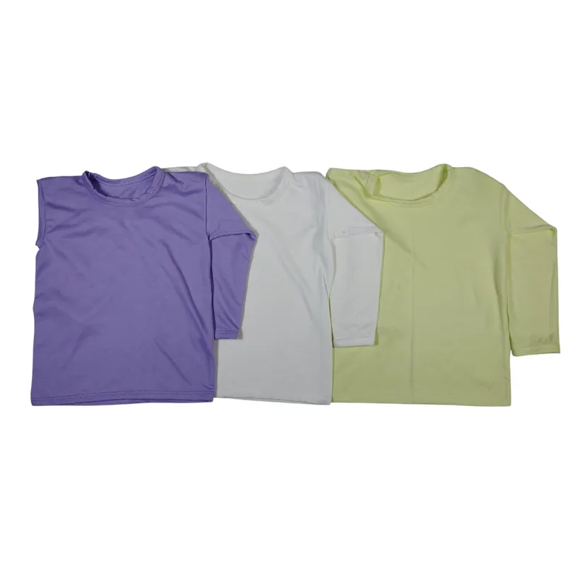 GENERICO - Pack x3 polos manga larga de algodón talla 4