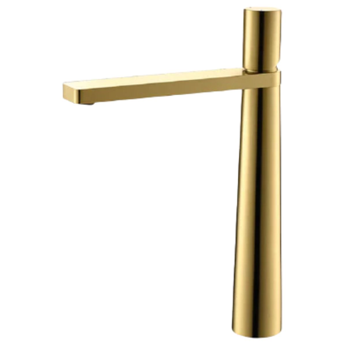 FRATELLI - MEZCLADORA MONOCOMANDO DE LAVATORIO ALTO GESSI BRONCE DORADO
