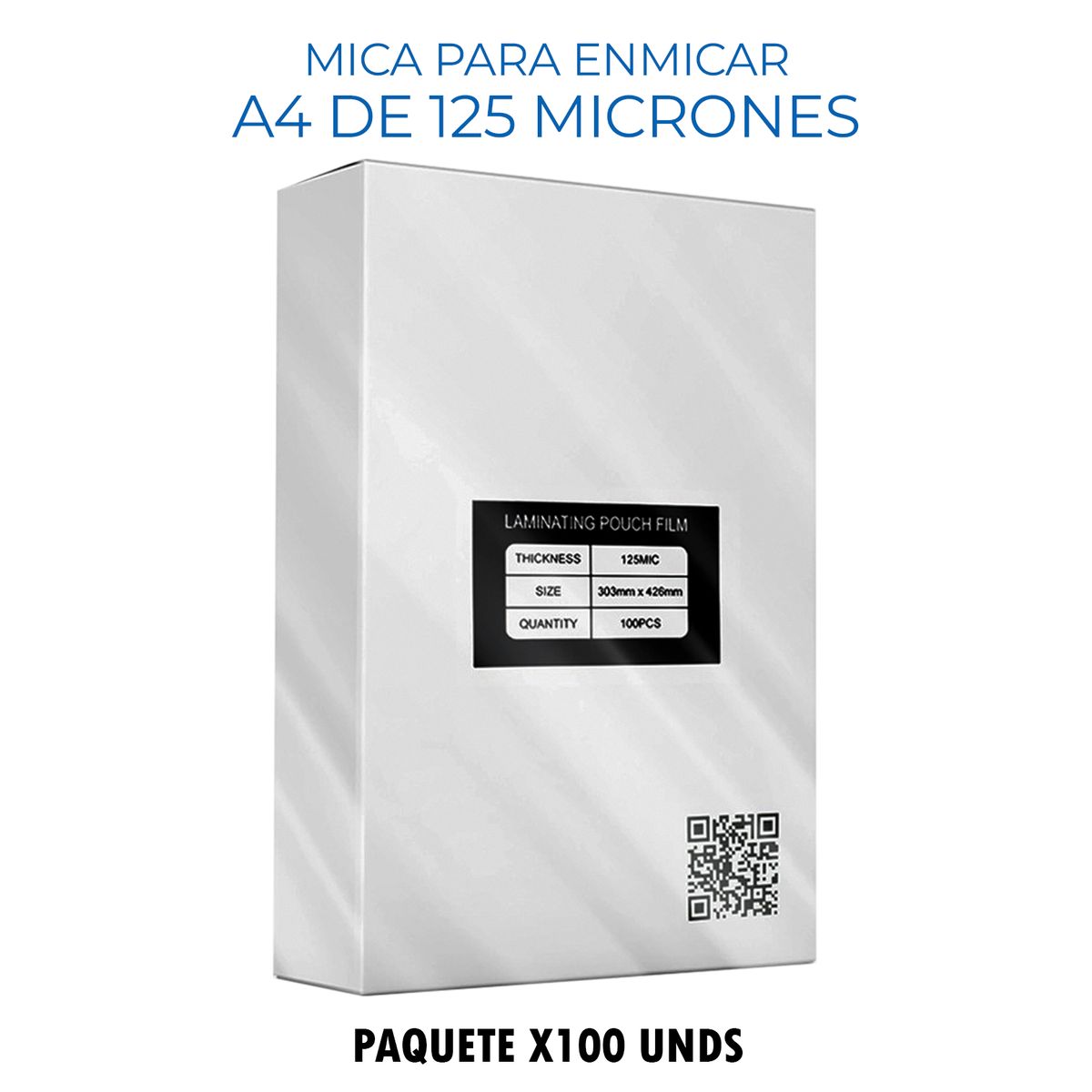 GENERICO - Mica para Enmicadora A4 de 125 Micrones x100