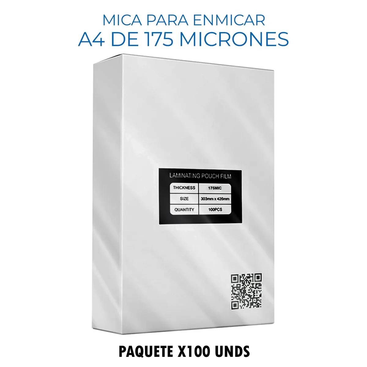 GENERICO - Mica para Enmicadora A4 de 175 Micrones x100