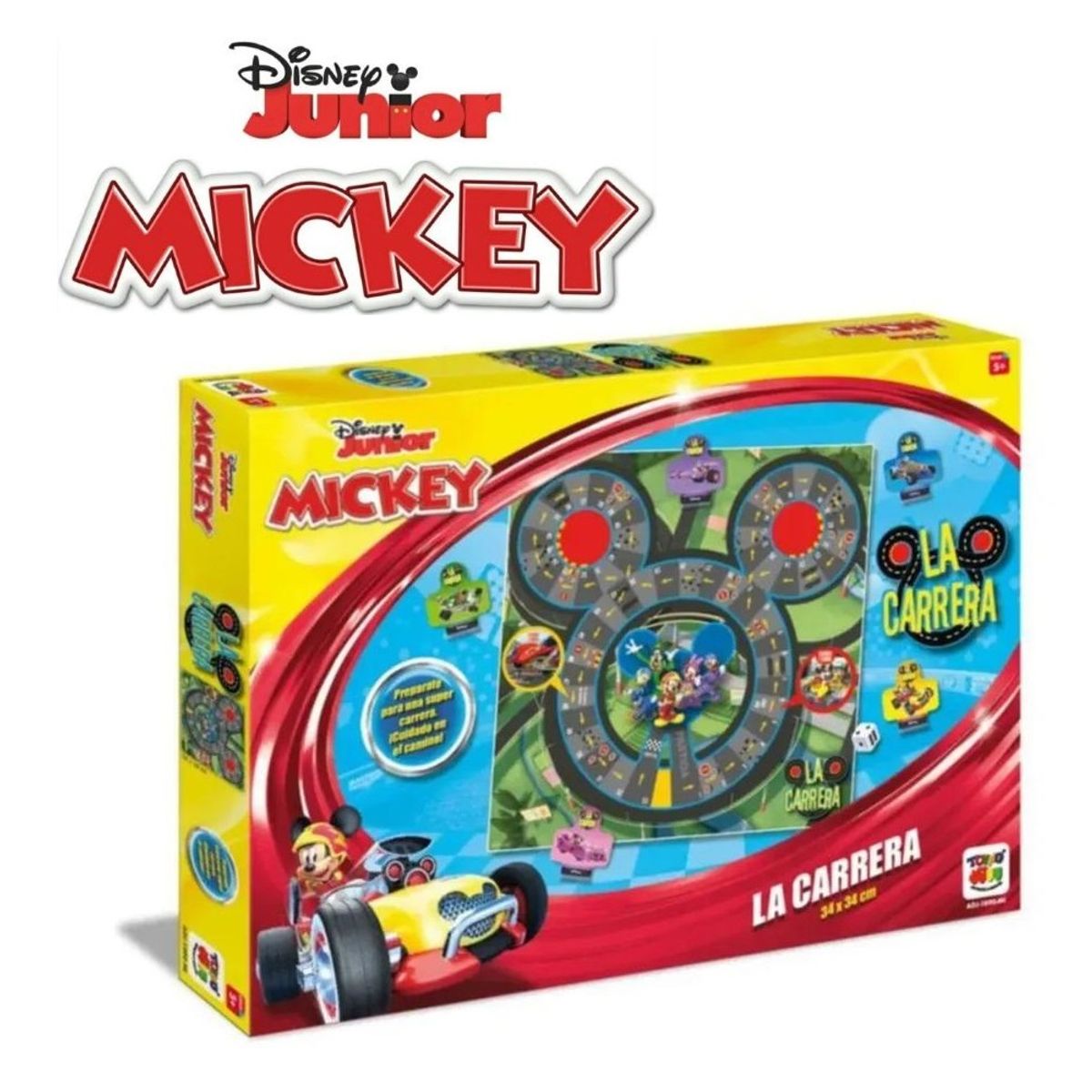DISNEY CLASICOS - JUEGO DE MESA TOYNG DISNEY JUNIOR MICKEY MOUSE LA CARRERA