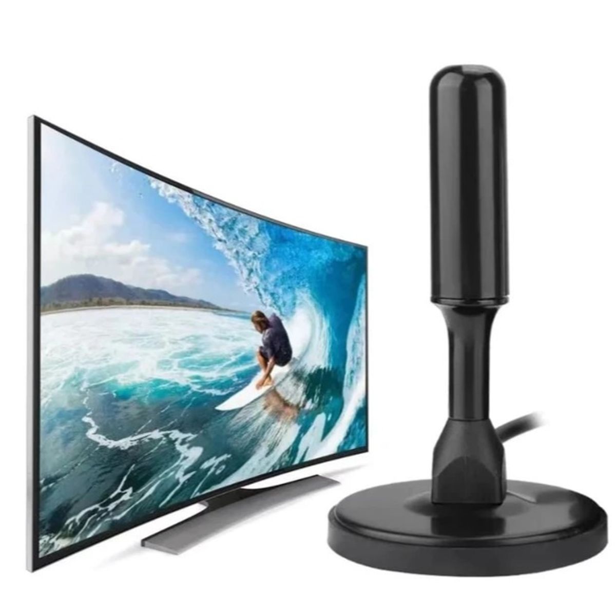 GENERICO - ANTENA TV DIGITAL 4K FHD SEÑAL AMPLIFICADA 5 mts