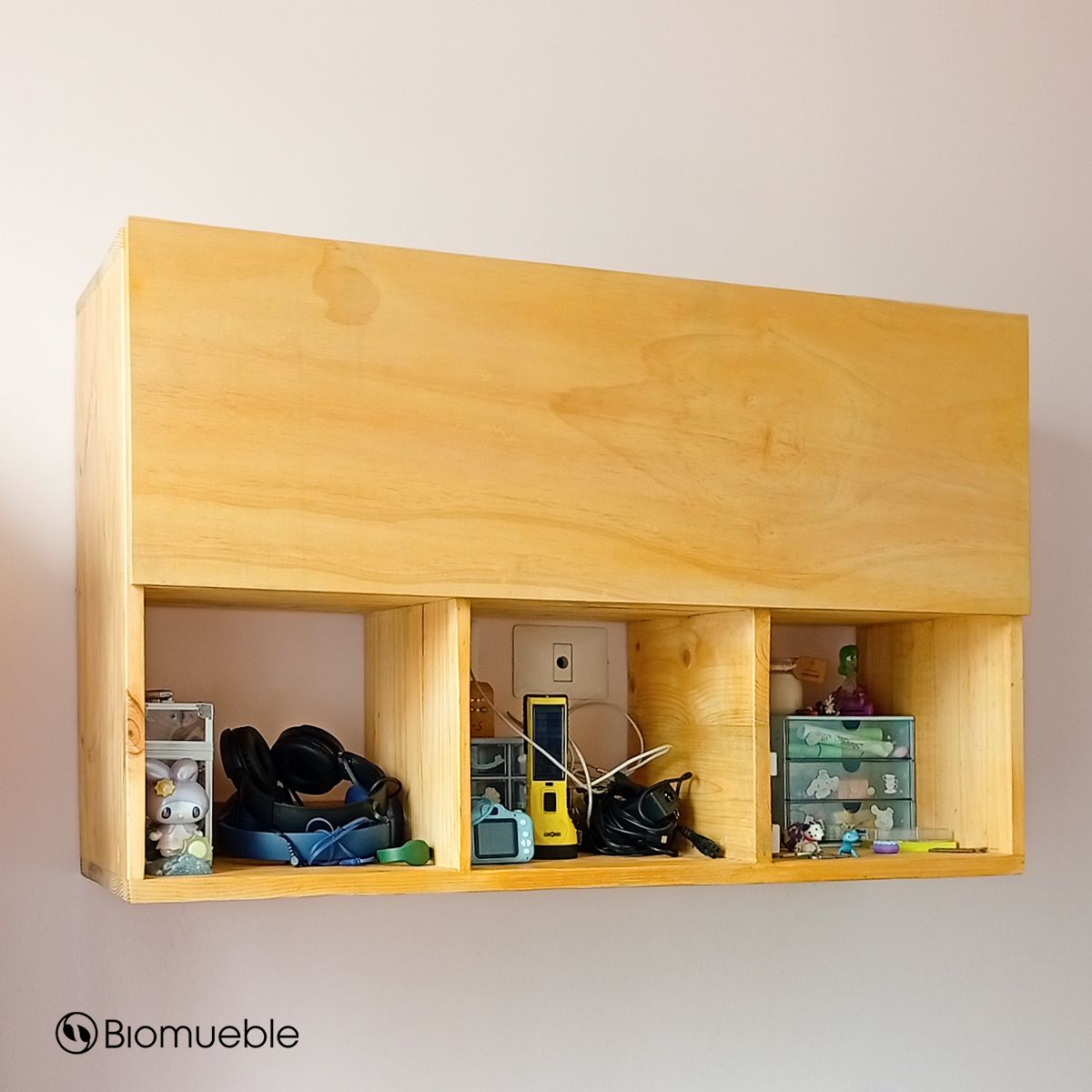 GENERICO - Organizador de Pared Siena  Madera Reciclada