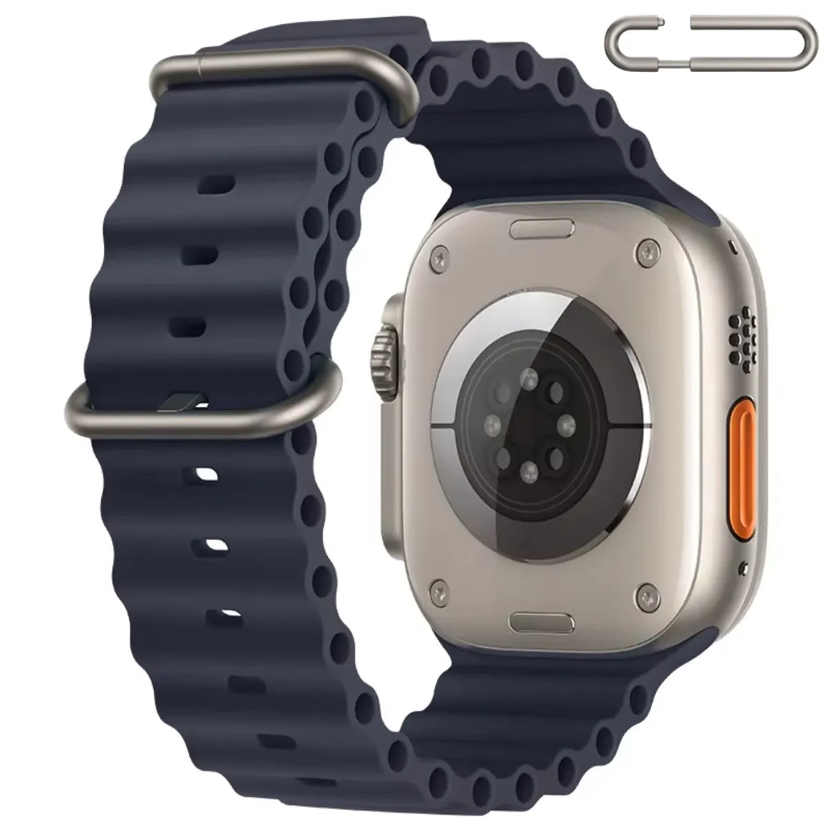 OEM - Correa Ocean Ultra para Apple Watch Color Gris Oscuro Hebilla Ajustable Titanio