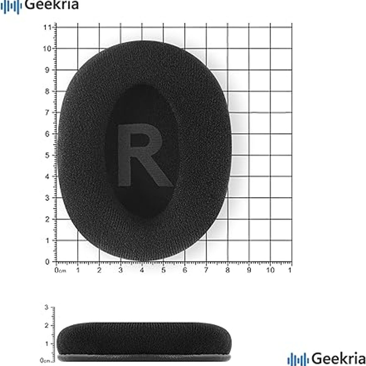 GENERICO - Almohadillas para audífonos Logitech G Pro X negro tela