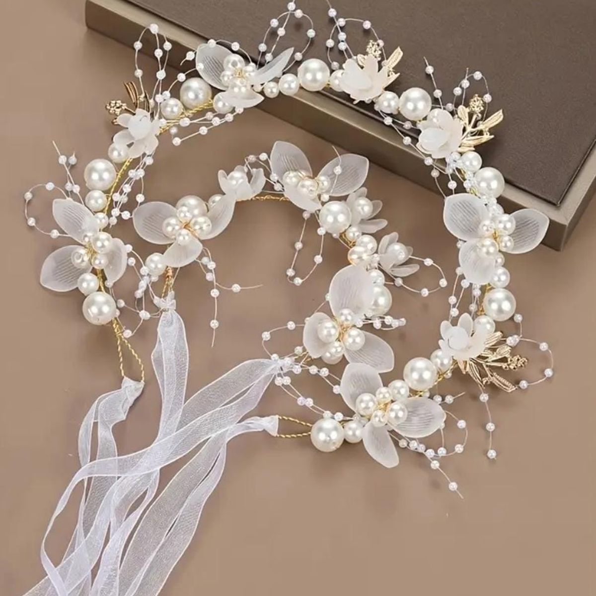 GENERICO - Corona Vincha Primera Comunión Bautizo + pulsera