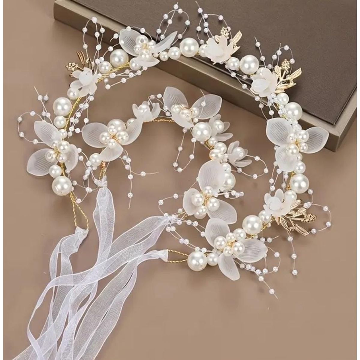 GENERICO - Corona Vincha Primera Comunión Bautizo + pulsera