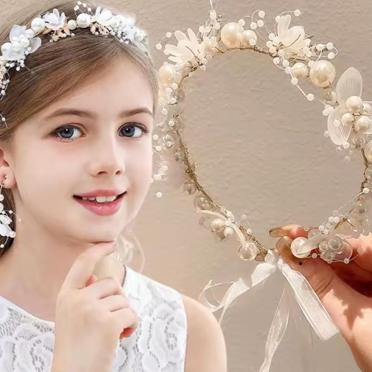 GENERICO - Corona Vincha Primera Comunión Bautizo