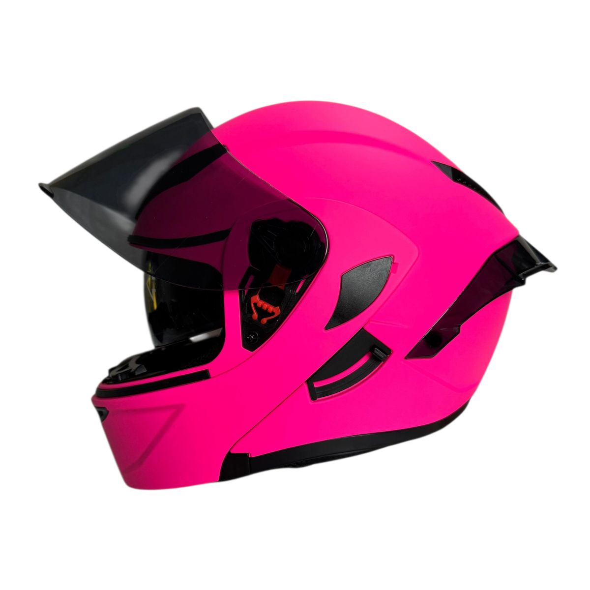GENERICO - CASCO ABATIBLE XTREME ROSADO VISOR OSCURO TALLA M